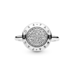 טבעת חותם PANDORA בכסף סטרלינג שיבוץ זרקונים