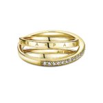 טבעת ציפוי זהב מעטפת פאווה