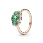 טבעת רוז וינטג ירוקה