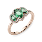 טבעת רוז וינטג ירוקה