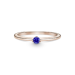 טבעת רוז סוליטייר כחול