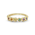 טבעת ציפוי זהב מארוול אבני אינפיניטי