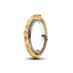 טבעת אצטרולב מסתובבת כסף וציפוי זהב משחקי הכס
